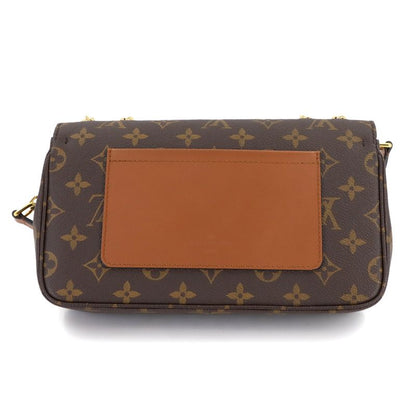Louis Vuitton Monogram Malso Chain Shoulder Bag Leather Caramel 90307823