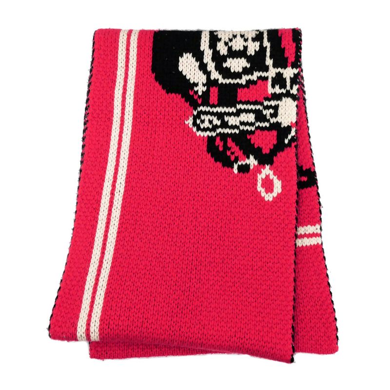 HERMES Muffler - Brid Dougala Red 100% Cashmere Accessories Others
