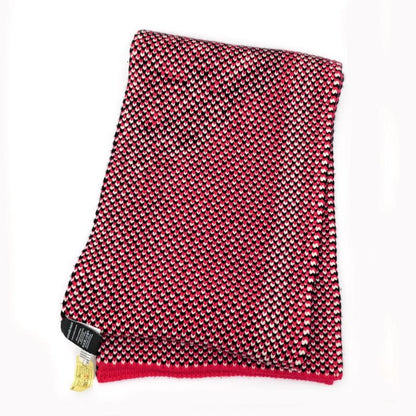 HERMES Muffler - Brid Dougala Red 100% Cashmere Accessories Others