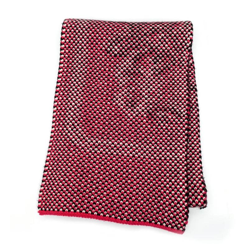 HERMES Muffler - Brid Dougala Red 100% Cashmere Accessories Others