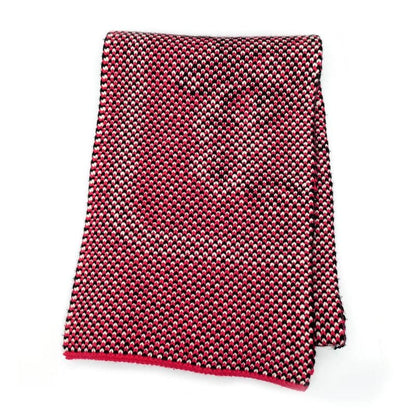HERMES Muffler - Brid Dougala Red 100% Cashmere Accessories Others