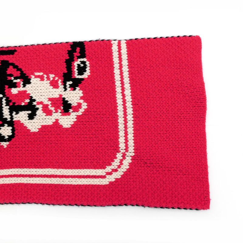 HERMES Muffler - Brid Dougala Red 100% Cashmere Accessories Others