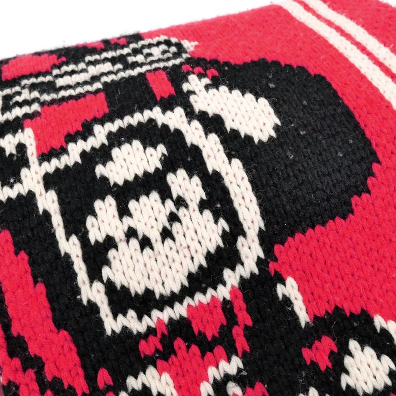 HERMES Muffler - Brid Dougala Red 100% Cashmere Accessories Others