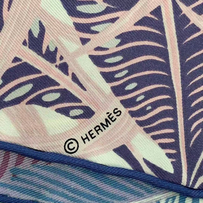 Unused HERMES Carre 90 Scarf Silk Jaguar Quetzal Jaguar Quetzal Multicolor