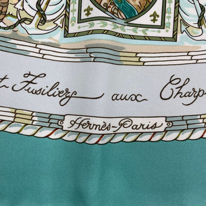 HERMES Scarf Carre 90 100% Silk PER Astra Adastra Through Difficulties To
