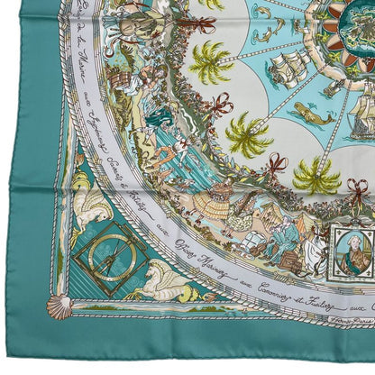 HERMES Scarf Carre 90 100% Silk PER Astra Adastra Through Difficulties To