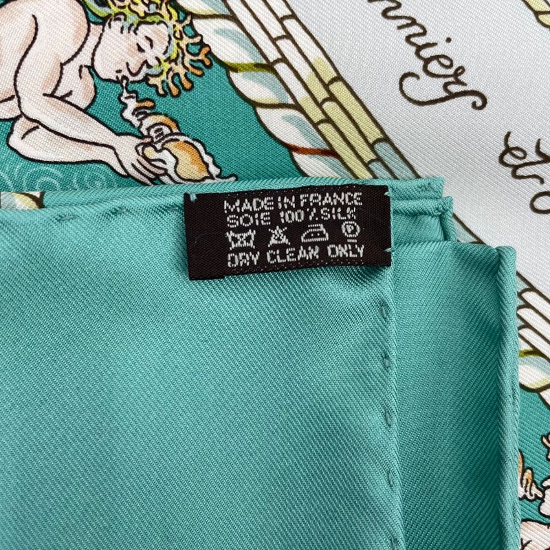 HERMES Scarf Carre 90 100% Silk PER Astra Adastra Through Difficulties To