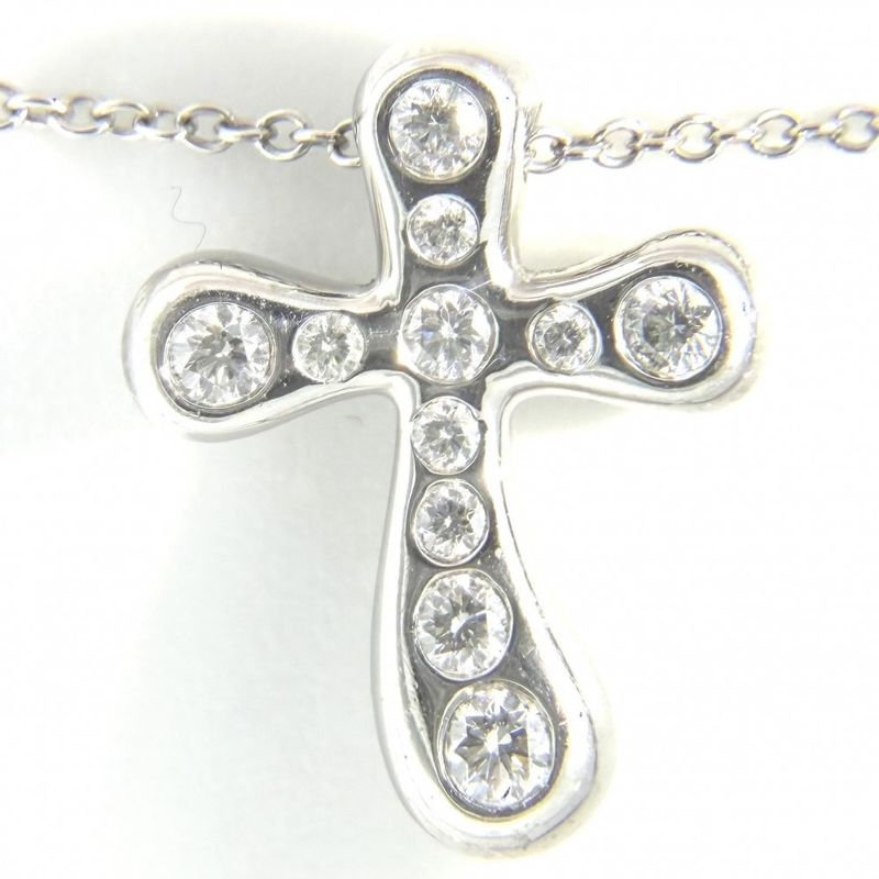 Tiffany & Co Necklace Women's Elsa Peretti Small Cross Accessories - Jewelry