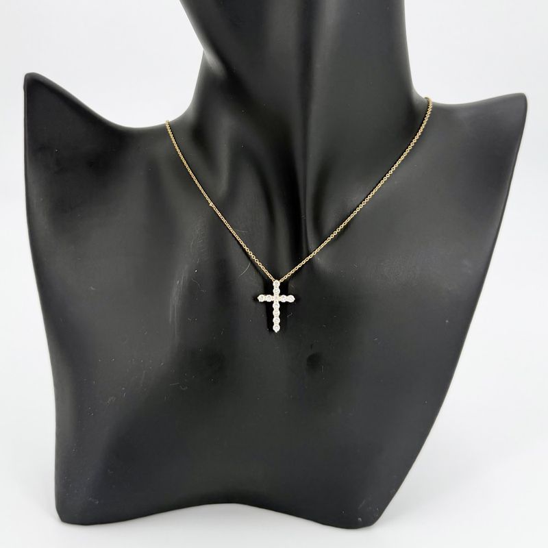 Tiffany & Co Necklace Women's Jewelry Accessories - Cross Pendant Small 18K