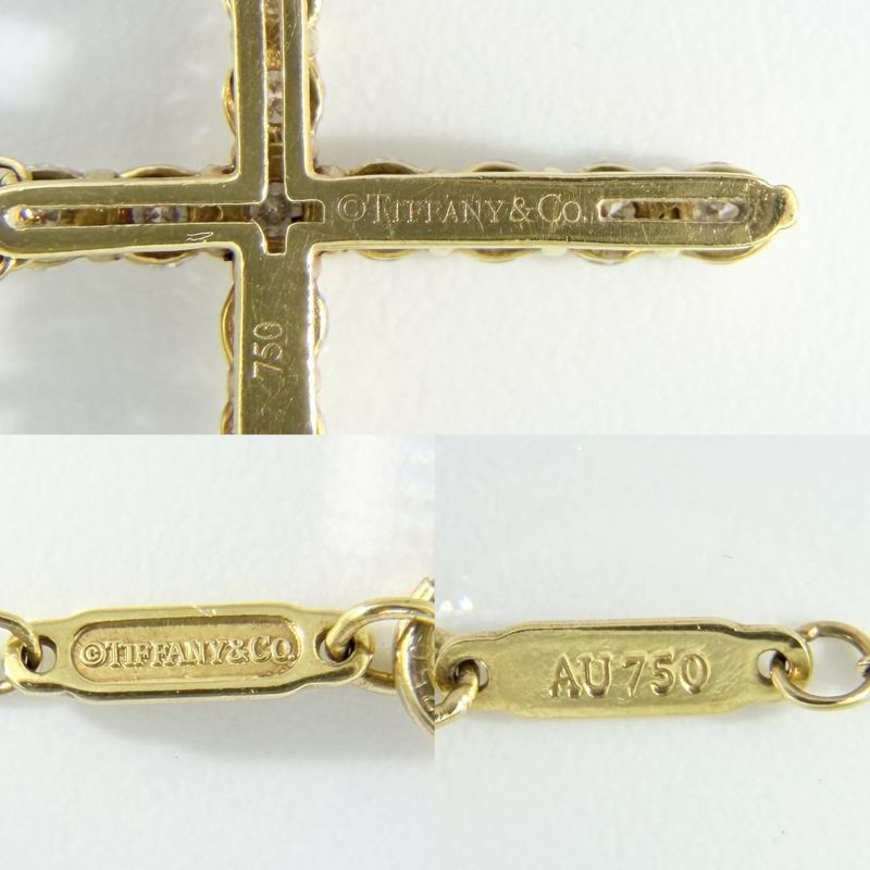 Tiffany & Co Necklace Women's Jewelry Accessories - Cross Pendant Small 18K