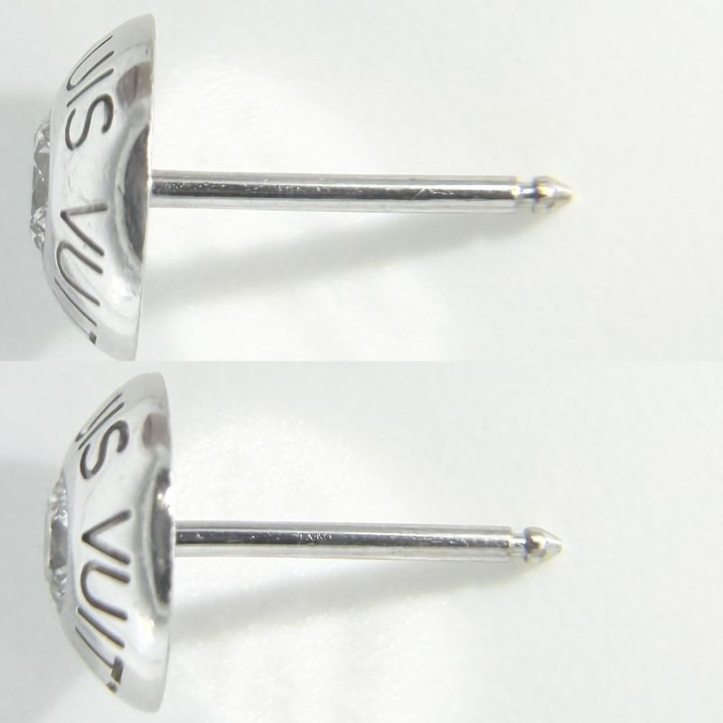 Louis Vuitton Earrings Ladies Puss Dreille Clou Jewelry Accessories Round 18K