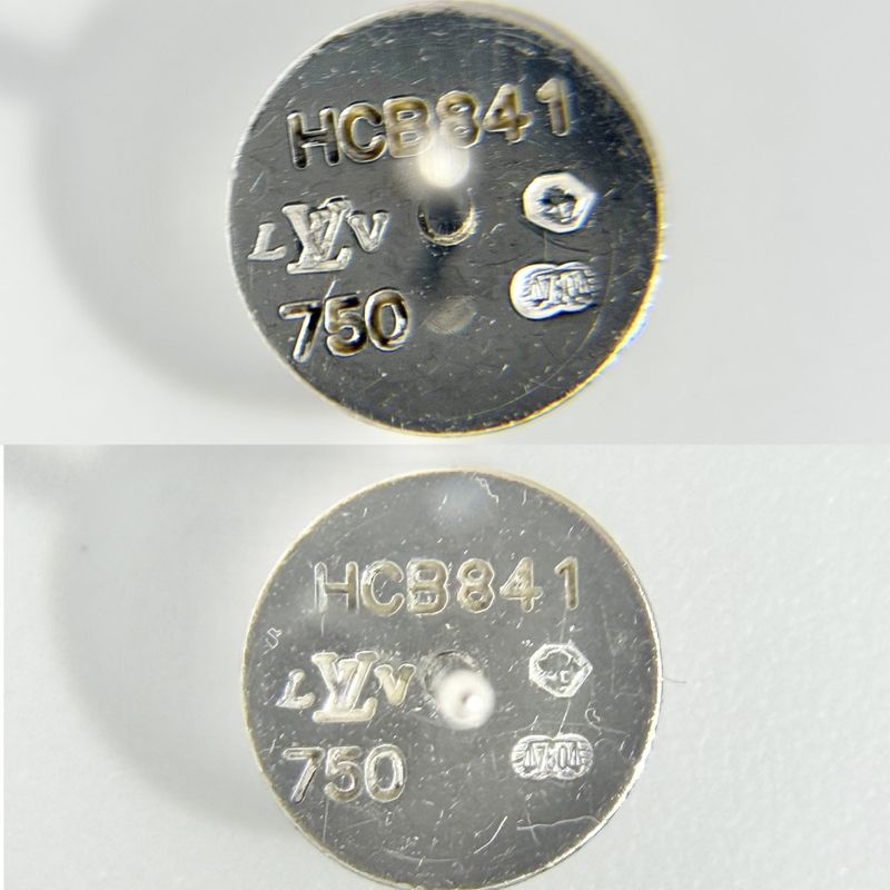 Louis Vuitton Earrings Ladies Puss Dreille Clou Jewelry Accessories Round 18K