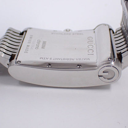 Gucci Chrono Metro Chronograph Quartz Watch White Dial SS