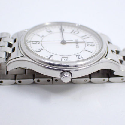 Tiffany & Co. Classic Quartz Watch Arabic Index White Dial SS