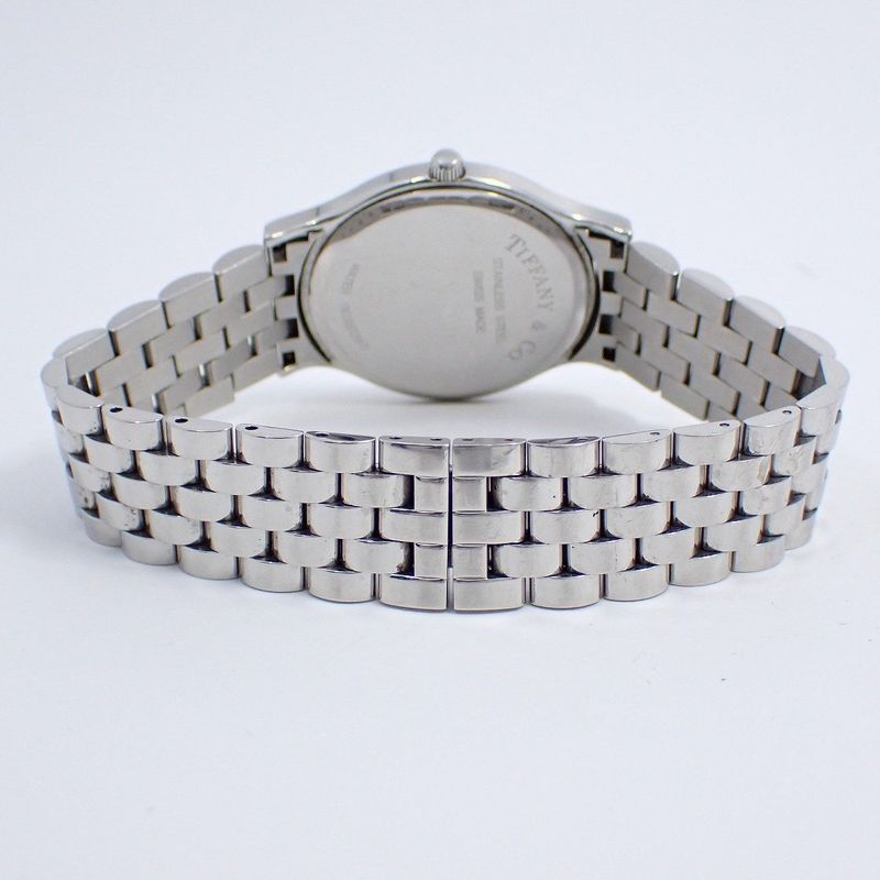 Tiffany & Co. Classic Quartz Watch Arabic Index White Dial SS