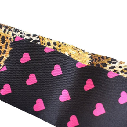 Hermes Twilly Jungle Love Black Silk Scarf