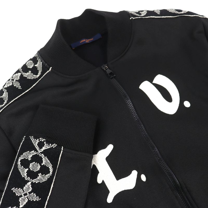Louis Vuitton LV Flower Band Monogram Sideline Jersey Blouson Jacket Track