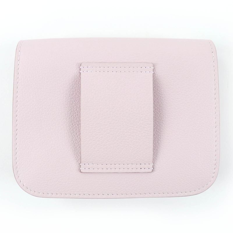 HERMES Constance Slim Eva Color Mauvepere Silver Hardware Wallet Bifold Wallet