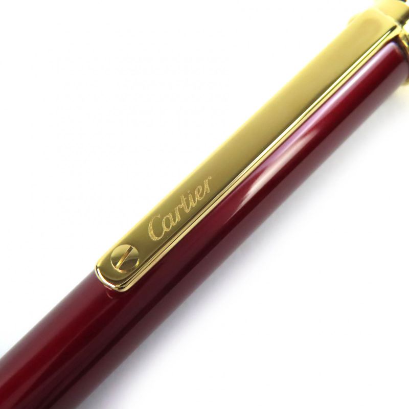 Cartier Santos De Cartier Twist Ballpoint Pen Bold Gold With Case Made In