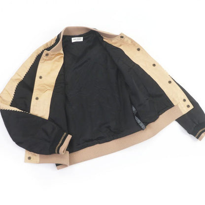 Saint Laurent Paris 643883 Teddy Jacket Stadium Jumper - Blouson Jacket Gold