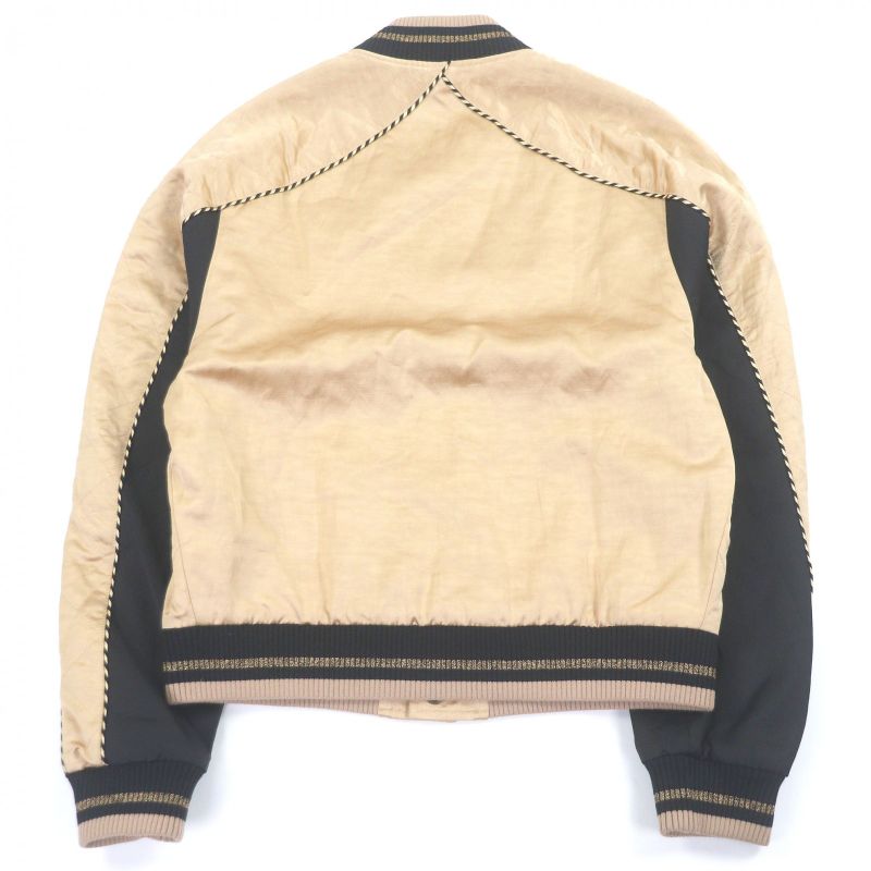 Saint Laurent Paris 643883 Teddy Jacket Stadium Jumper - Blouson Jacket Gold