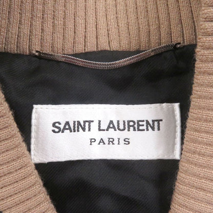 Saint Laurent Paris 643883 Teddy Jacket Stadium Jumper - Blouson Jacket Gold