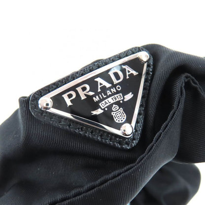 PRADA 1if015 Re-nylon Scrunchie Hair Tie Hair Accessory Black Ladies With