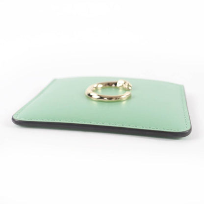 Cartier Card Holder Panther C Grain Cuffskin Seji Green Card Case Gold Hardware