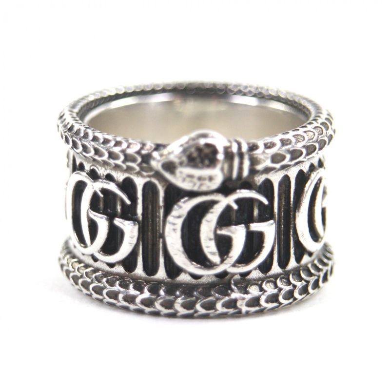 GUCCI Snake Double G Ag925 Ring - Ring Silver - 14 Size Equivalent To No 14 Box