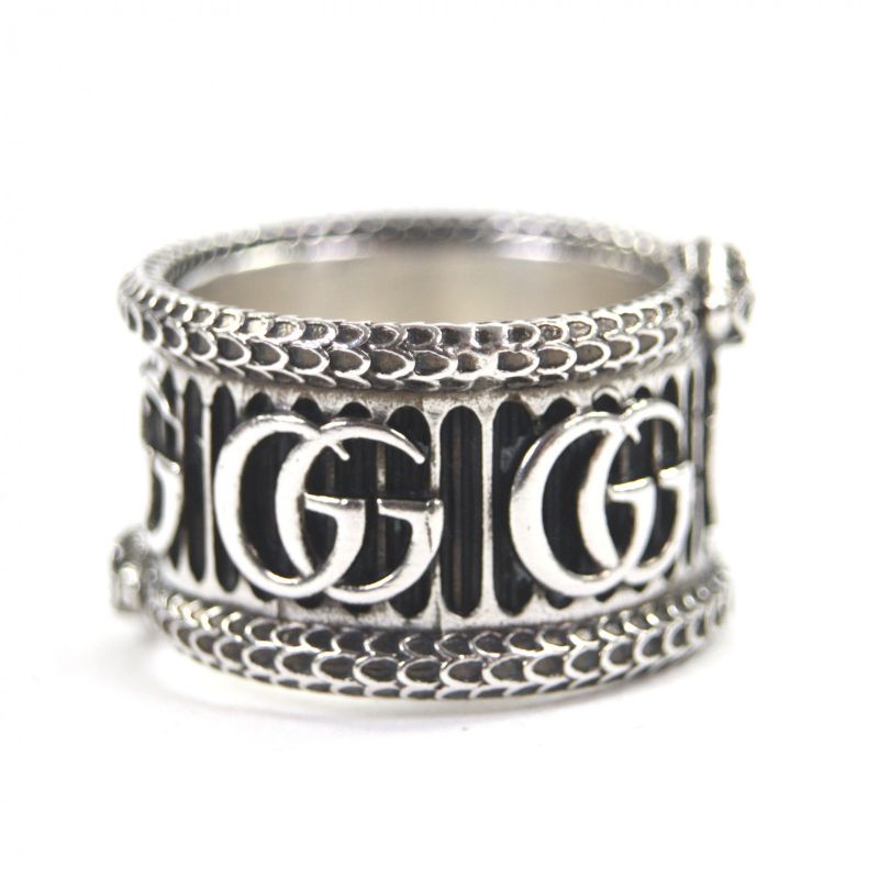 GUCCI Snake Double G Ag925 Ring - Ring Silver - 14 Size Equivalent To No 14 Box