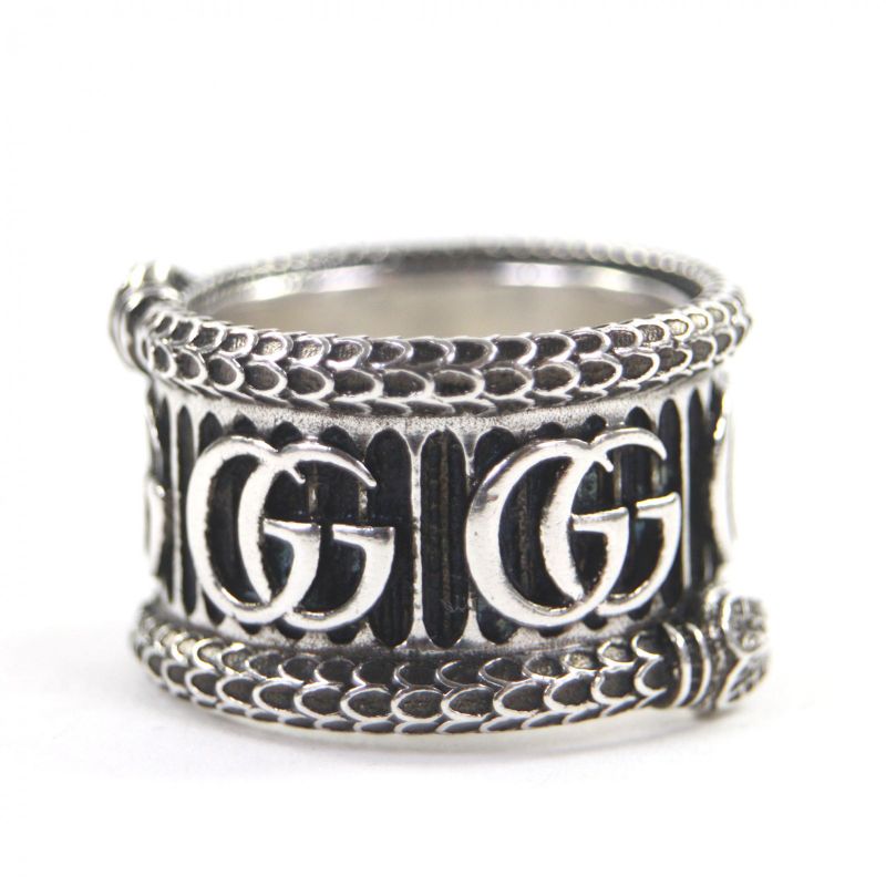 GUCCI Snake Double G Ag925 Ring - Ring Silver - 14 Size Equivalent To No 14 Box