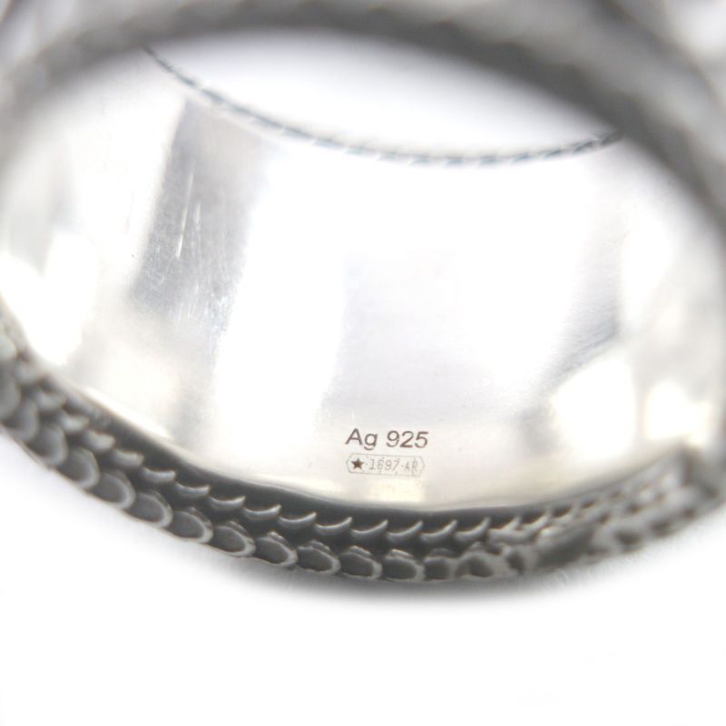 GUCCI Snake Double G Ag925 Ring - Ring Silver - 14 Size Equivalent To No 14 Box