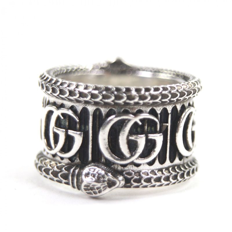GUCCI Snake Double G Ag925 Ring - Ring Silver - 14 Size Equivalent To No 14 Box