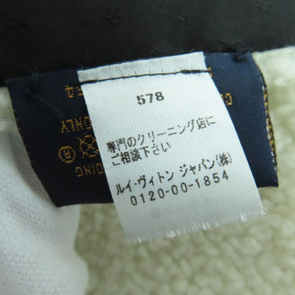 Louis Vuitton M77054 Echarpe -ring LV Logo Shearling Mouton Muffler - Ivory