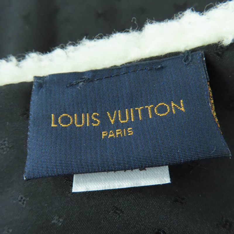 Louis Vuitton M77054 Echarpe -ring LV Logo Shearling Mouton Muffler - Ivory