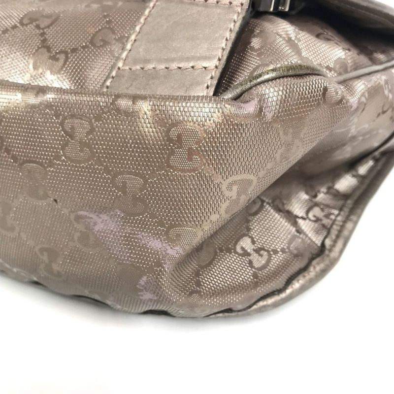 GUCCI Shoulder Bag GG Implement Logo 201732 GG Implement Metallic