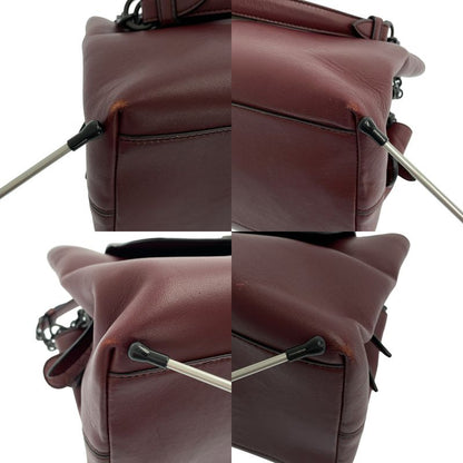 BOTTEGA VENETA | Leather Chain Handle Flap Tote Bag | Burgundy | Ladies