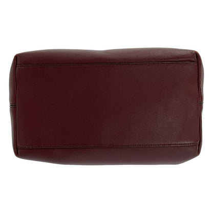 BOTTEGA VENETA | Leather Chain Handle Flap Tote Bag | Burgundy | Ladies