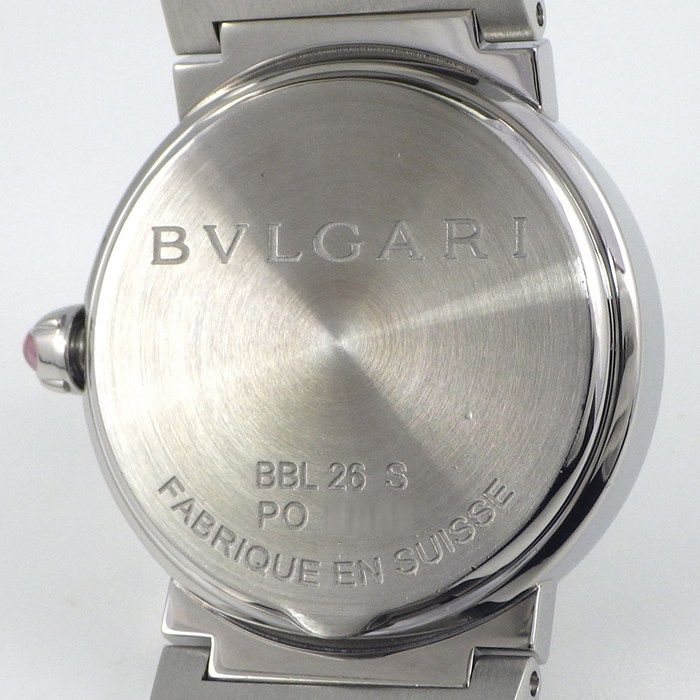 Bvlgari Watch Date White Shell Dial SS Quartz Analog