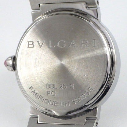 Bvlgari Watch Date White Shell Dial SS Quartz Analog