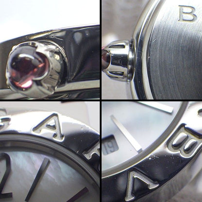 Bvlgari Watch Date White Shell Dial SS Quartz Analog