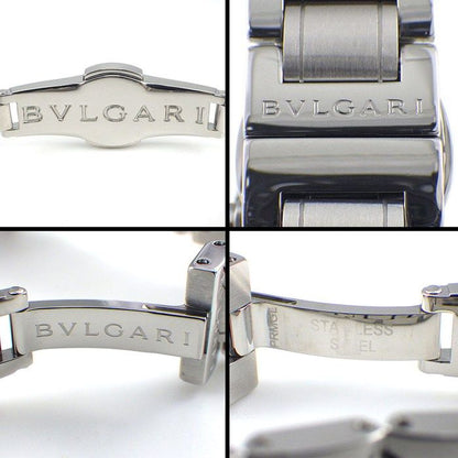 Bvlgari Watch Date White Shell Dial SS Quartz Analog