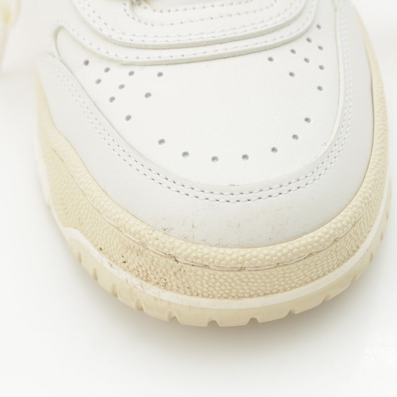 GUCCI Leather Reweb Low Cut Sneakers Shoes 785728 White 35.5