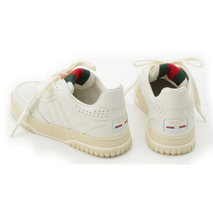 GUCCI Leather Reweb Low Cut Sneakers Shoes 785728 White 35.5