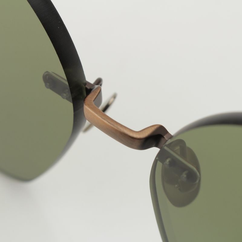 BOTTEGA VENETA Rimless Sunglasses Eyewear Bv0178s Green 6316