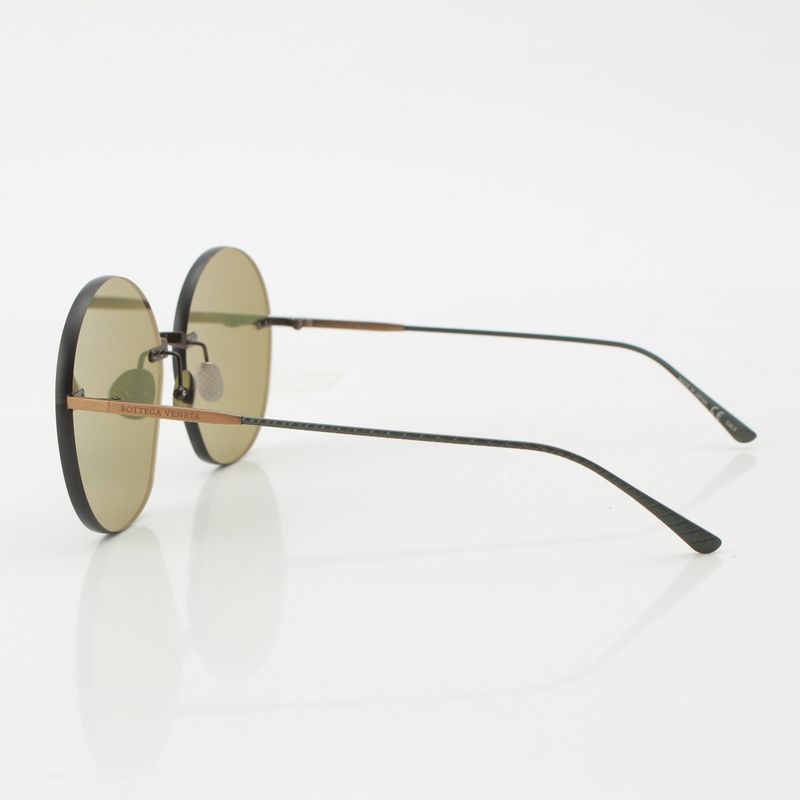 BOTTEGA VENETA Rimless Sunglasses Eyewear Bv0178s Green 6316