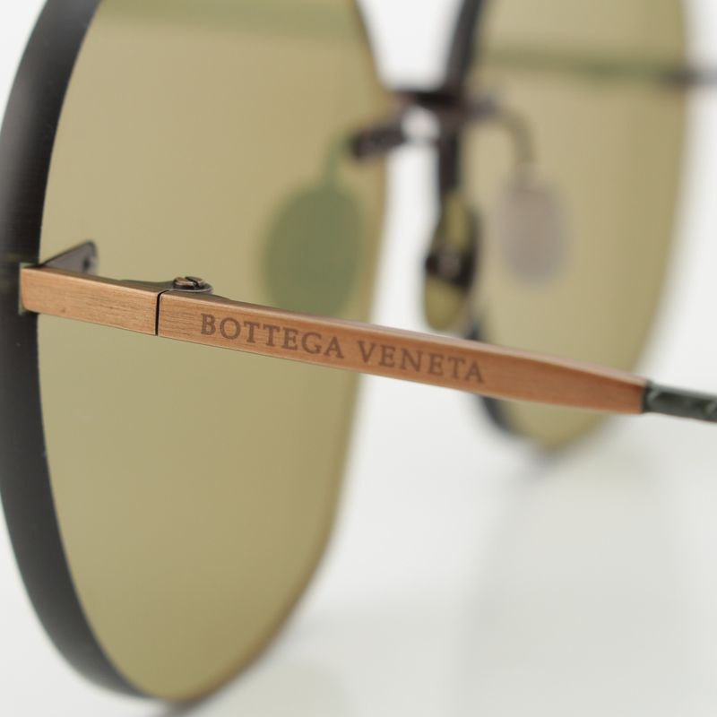 BOTTEGA VENETA Rimless Sunglasses Eyewear Bv0178s Green 6316