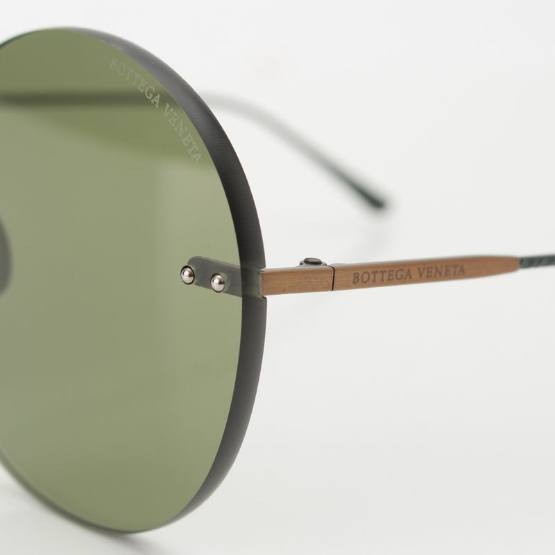 BOTTEGA VENETA Rimless Sunglasses Eyewear Bv0178s Green 6316