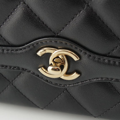 CHANEL Matelasse Lambskin Mini Flap Chain Shoulder Bag Random Number As5048
