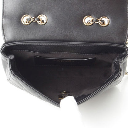 CHANEL Matelasse Lambskin Mini Flap Chain Shoulder Bag Random Number As5048